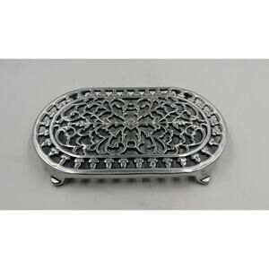 Vintage Welch Trivet Aluminum Pan Pot Stand 9”X5.75” RARE